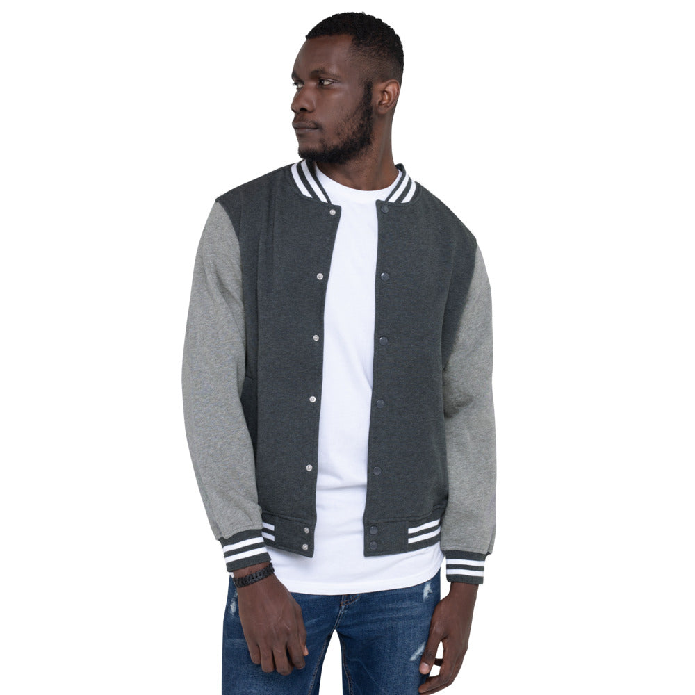Men s Letterman Jacket BS Logo Blinding Sunrise Store