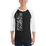 3/4 sleeve T-shirt BS Vertical White Logo (Man)