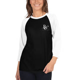 3/4 sleeve T-shirt BS White Logo