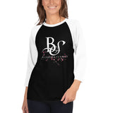 3/4 sleeve T-shirt BS Cherry-tree White Logo