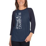 3/4 sleeve T-shirt BS Vertical White Logo