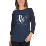3/4 sleeve T-shirt BS Cherry-tree White Logo