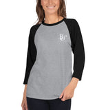 3/4 sleeve T-shirt BS White Logo