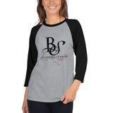 3/4 sleeve T-shirt BS Cherry-tree Black Logo