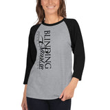3/4 sleeve T-shirt BS Vertical Black Logo