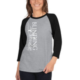 3/4 sleeve T-shirt BS Vertical White Logo