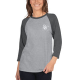 3/4 sleeve T-shirt BS White Logo