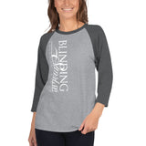 3/4 sleeve T-shirt BS Vertical White Logo