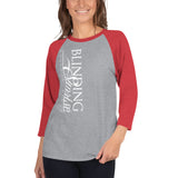 3/4 sleeve T-shirt BS Vertical White Logo