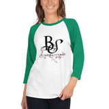3/4 sleeve T-shirt BS Cherry-tree Black Logo