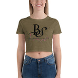 Crop Tee BS Cherry-tree Black Logo