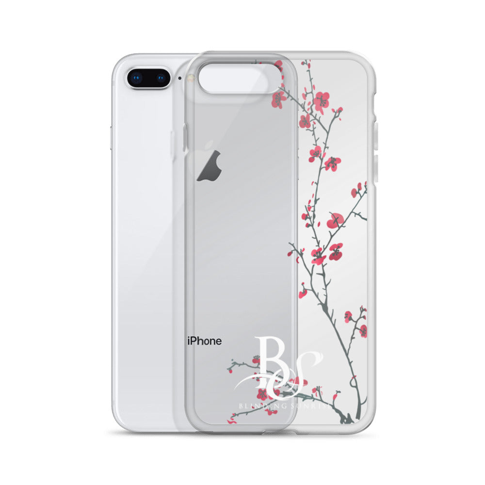 iPhone Case BS Cherry-tree White Logo – Blinding Sunrise Store iPhone Case BS Cherry-tree White Logo – Blinding Sunrise Store