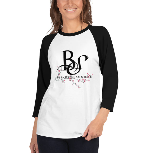 3/4 sleeve T-shirt BS Cherry-tree Black Logo